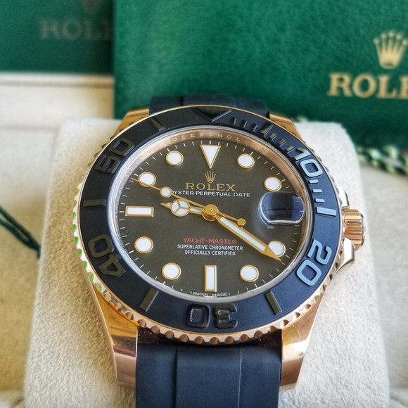 Rolex Yacht Master 18k Gold 268655 Mens Watch - Picture 7 of 7